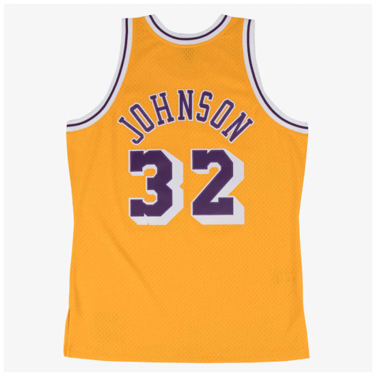 Mitchell & Ness Ανδρική φανέλα Magic Johnson Los Angeles Lakers 1984-85 Gold Swingman Player Jersey